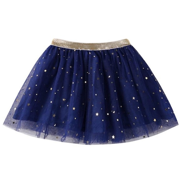 Other - Only Size 4T Left!!! 🆕Navy w/Gold Stars Tulle Skirt